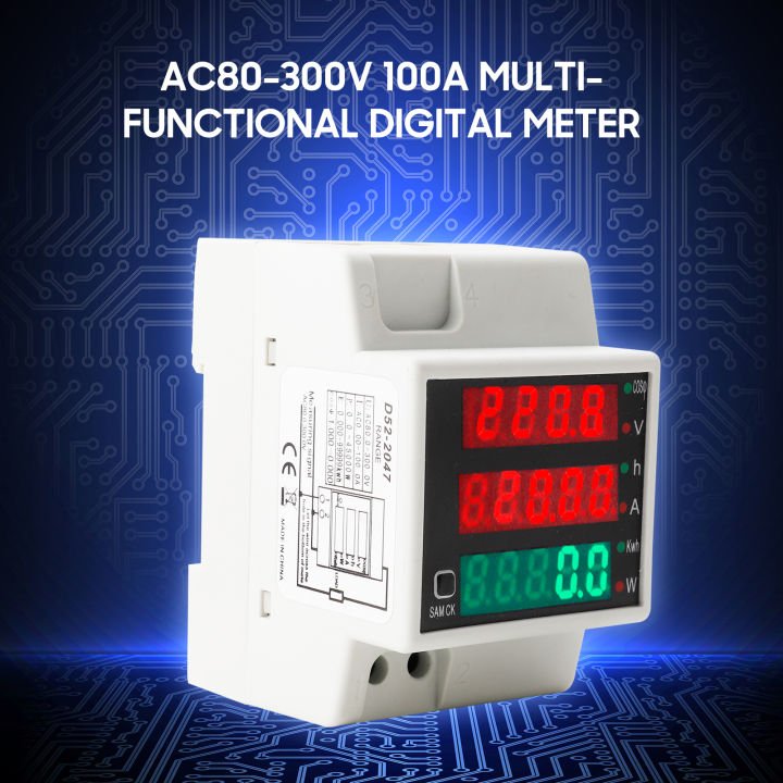 0-100A 80-300V AC meter